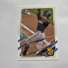 2021 Topps #381a Luis Campusano Rookie Card San Diego Padres