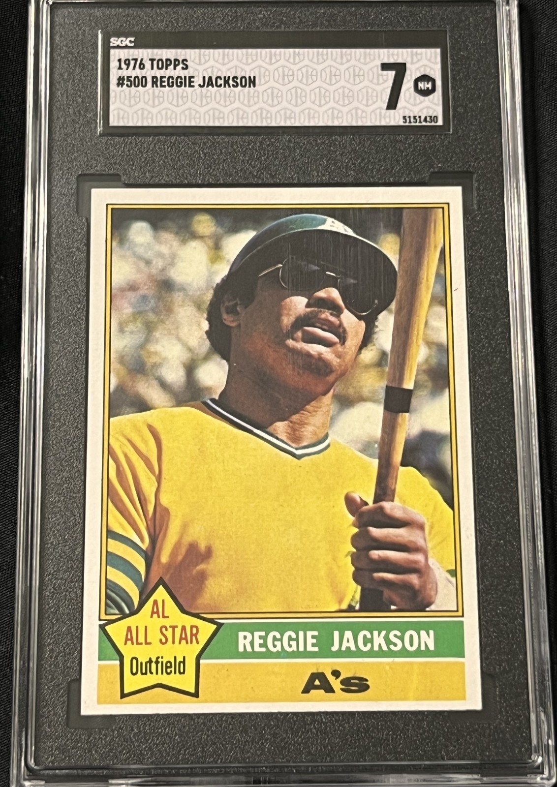 1976 Topps #500 Reggie Jackson SGC 7 500 Home Run Club