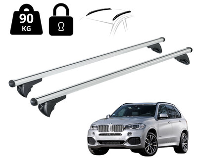 Nordrive Dachträger Querträgerr Für Bmw X5 F15 2013-2018 Alu Silber 127 Cm