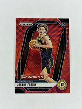2024-25 Panini Prizm Monopoly - Johnny Furphy #60 Ruby Wave Prizm (RC)