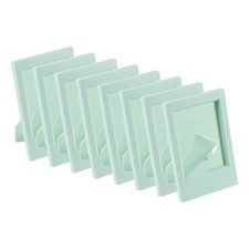 8 Pcs Mini Picture Frames 2.4 x 3.5 Inch Rectangle Photo Frame Light Green