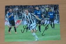 AUTOGRAFO ALEX DEL PIERO JUVENTUS JUVE Dribbling Magico SIGNED FOTO 10x15cm