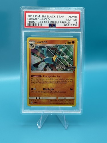 Lucario graded PSA 8 for sale on eBay