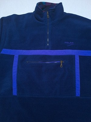 Polar Cruise Sweatshirt Herren Fleece Kängurutasche Gr. L lila