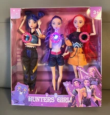 Cosplay Kpop Demon Hunters Dolls, K Pop Collectible Figure Toys with Music Light