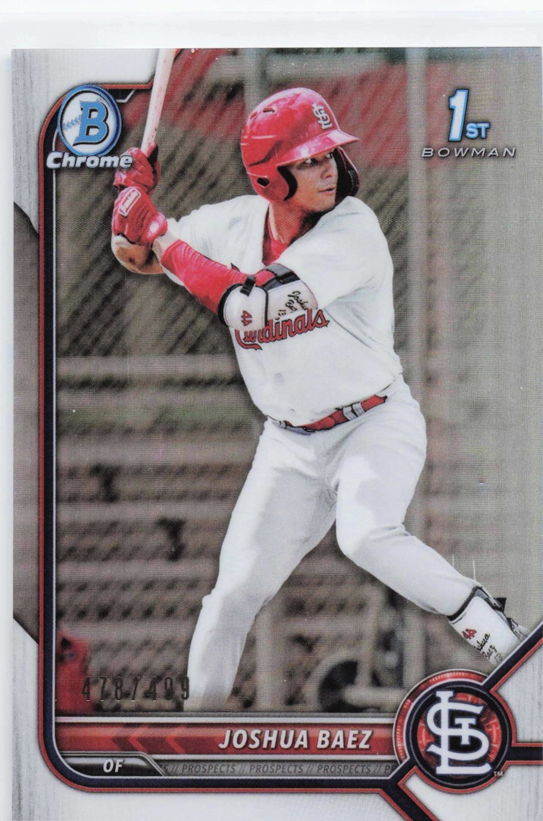 2022 Bowman Chrome 1st - Joshua Baez #BCP-112 Refractor /499 (RC)