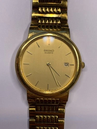 Vintage Seiko 5439-7140 Battery Men's Watch Pre-Owned Runs (26-162)