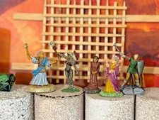 D&D Metal minis-GIRL POWER-PRO PAINTED-Lot of 5-D&D-Reaper-Pathfinder-LOTR-RPG