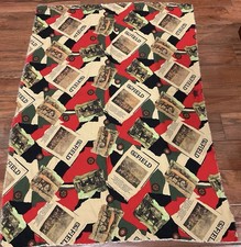 Black Brown and Red Equestrian Themed Scarf Extra Large