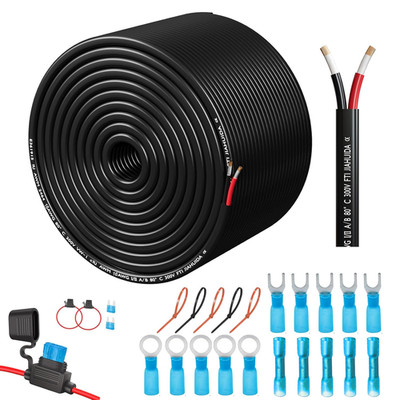 16 Gauge Wire 2 Core Conductor Duplex Marine Grade Dual Twin 16AWG Electrical Ca