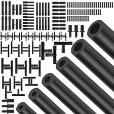 Silicone Vacuum Hose Kit, 5Ft 6PCS Vacuum Hose Automotive  113PCS Vacuum Lin...