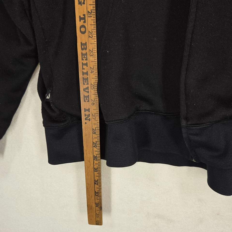 De Colección AND-1 Hombres XXL Chaqueta con Capucha Negra Pesada Años 2000 Y2k Invierno Frío Hip Hop Rap Foto 3 de 4