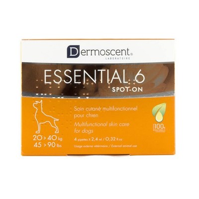 Dermoscent Essential 6 Spot On 4x2,4 ml für 20 - 40 kg | Hautbarriere