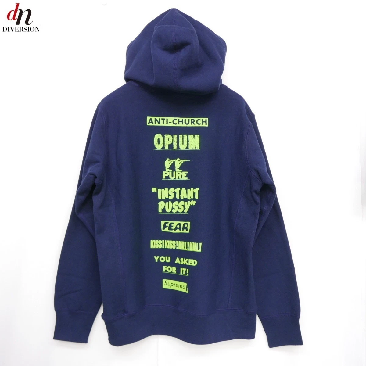 Sweat à capuche 16SS Supreme Pure Fear coton manches longues pure peur