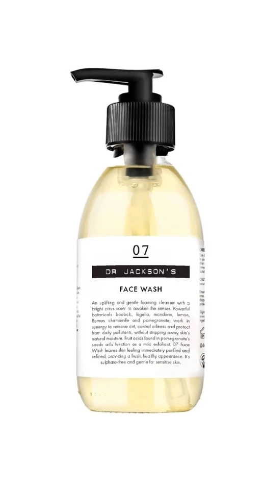 NO7 Dr Jackson’s No.7 Face Wash 200ml Facewash Cleanser Foam Gentle Citrus