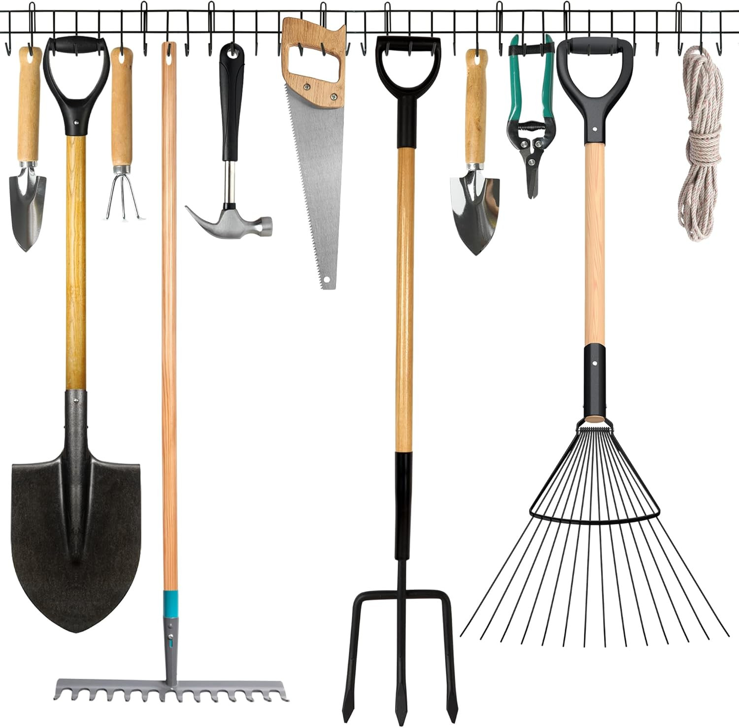 Sistema Di Stoccaggio Parete 160 Cm Metallo | Portautensili Giardino