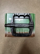 Wellgo BMX Bike Bicycle Pedals Aluminum 9/16" Black w Reflectors PD1610 B087