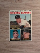 1964 Topps Set-Break #  4 1963 AL Pitching Leaders Whitey Ford