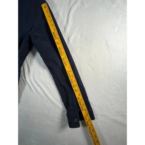 Obey Worldwide Mens M Navy Blue Zip Up Field Jacket Utility Coat Heavy Felt image 13