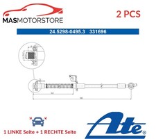 BREMSSCHLAUCH BREMSLEITUNG PAAR VORNE ATE 245298-04953 2PCS A FÜR HYUNDAI I30