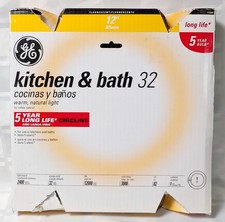 GE FLUORESCENT KITCHEN AND BATH LIGHT BULB 11085 WARM NATURAL T9 NEW NIP DECOR