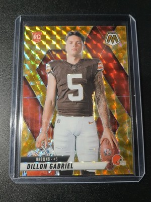 Dillon Gabriel - Mosaic 2025 - Browns - Variation - Reactive Yellow Mosaic - RC