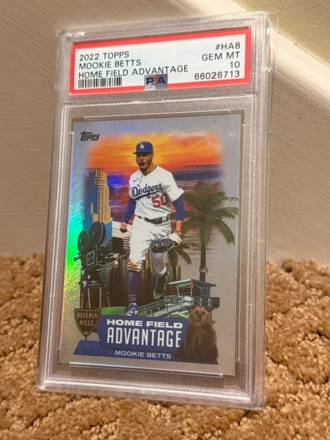 2022 Topps Mookie Betts Home Field Advantage PSA 10 Dodgers #HA8 card