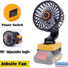 Portable Mini Fan For Dewalt 18V 20V MAX Cordless Li-Ion Jobsite Fan Bare Tool