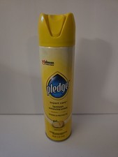 Pledge Enhancing Polish, Furniture Wood Spray, Lemon Scent, 9.7oz
