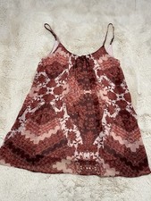 Show Me Your MuMu Trapeze Mini Dress Woman’s Size Small Happy Henna Sleeveless