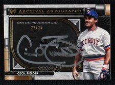 2021 Topps Museum Collection Archival Gold 22/25 Cecil Fielder #AA-CF Auto 0m4q