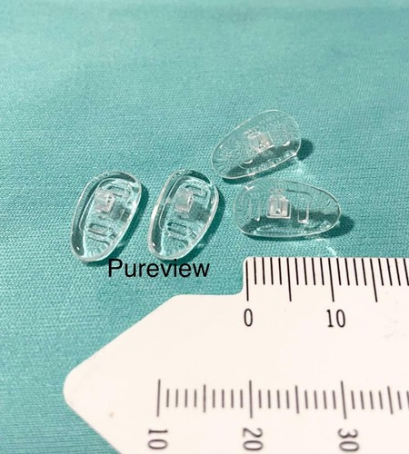 x2 pares de almohadillas nasales de silicona de calidad para gafas Prada de 13 mm atornillables - Imagen 2 de 3