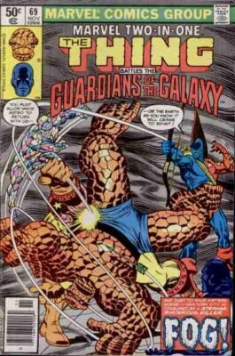 US Comic : Marvel Comics : The Thing Battles the Guardians of the Galaxy 1980 No