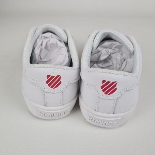 K-Swiss Toddler's Girl Classic Low 23343826 Shoes White Pink Size 9 - Picture 4 of 7
