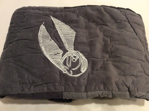 Pottery Barn Teen Harry Potter Quidditch Quilted Euro Sham NWOT Gray