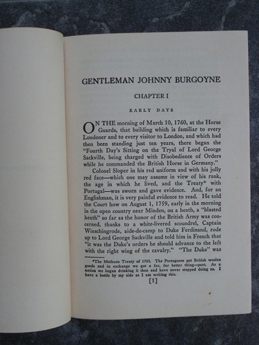 "Gentleman Johnny Burgoyne"-Hudleston-1927-Rare With Dust Jacket-US Revolution - Picture 6 of 12