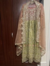 Pakistani Indian wedding dresses designer collection Long Maxi Size Medium