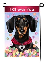 Dachshund SH Valentines Sweetheart Garden Flag