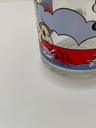 Garfield Original 1978 Copyright Glass Cup Mug Jim Davis Unused VTG McDonald's - Picture 3 of 7