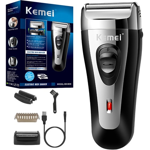 Men's Electric Beard Shaver Trimmer Razor Rechargeable Hair Shaving Machine USB - Picture 31 of 55