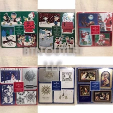 Hallmark 40 (4 Designs 10 Each) Christmas Holiday Cards + Self-Sealing Envelopes