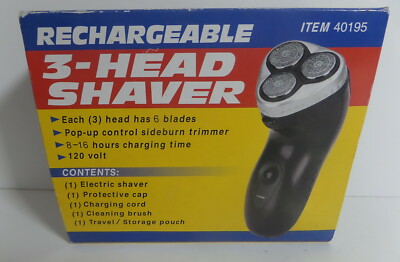 3 head rechargeable shaver  (S12)
