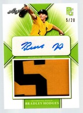 2021 Leaf Perfect Game Showcase Patch Autographs #PABH1 Bradley Hodges 5/20
