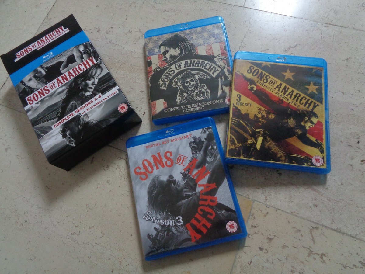 SONS OF ANARCHY Season 1-3 Blu-ray Three Season BOXSET Charlie