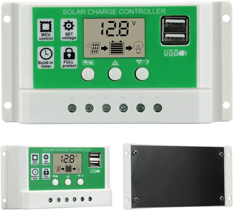 Regolatore di carica solare intelligente 10A/20A/30A/batteria al piombo/Li-Ion - Immagine 3 di 4