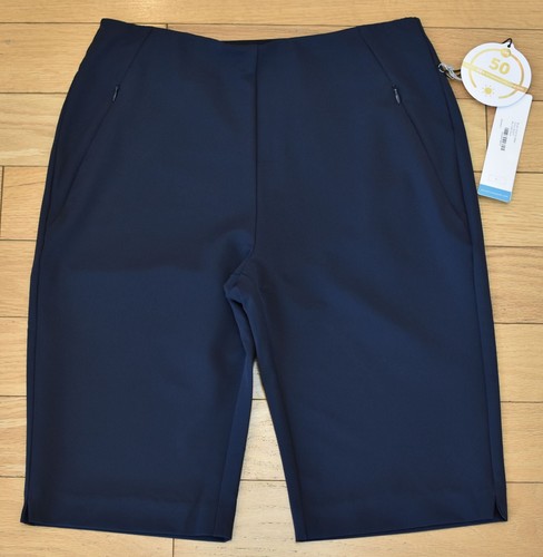 Neu mit Etikett Tail Allure Damen-Golfshorts 21,5 Zoll zum Überziehen - Größe 8 Ret @ 98 $ Nacht (marineblau)
