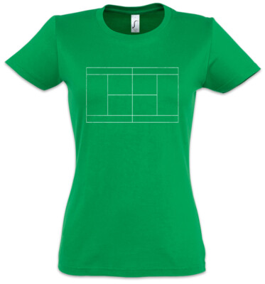Tennis Court I Women T-Shirt Player Passion Love Addiction Tennis Racket Field