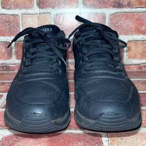 Scarpe da ginnastica Skechers Uno 2 nere usate in memory foam taglia 10,5 232181 - Foto 3 di 8