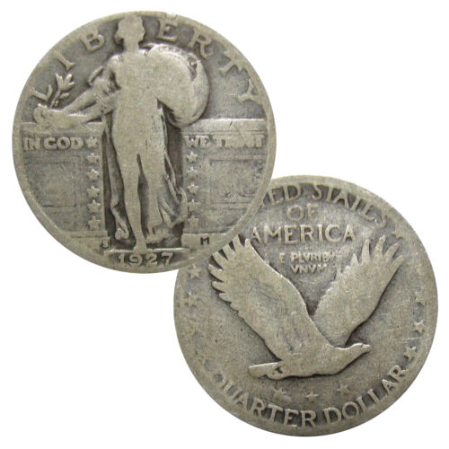 90% Silver Standing Liberty Quarter Average Circulated Single Coin
