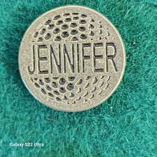 Personalized Metal Golf Ball Marker for Jennifer